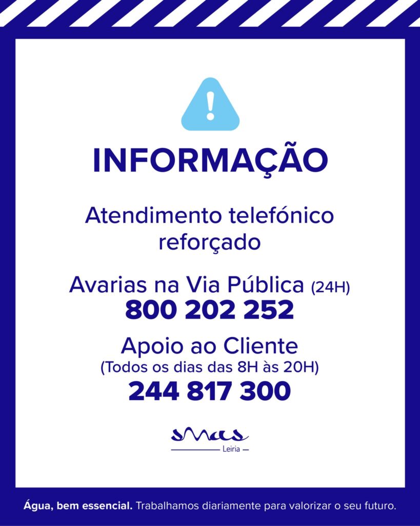 📞 Atendimento telefónico reforçado