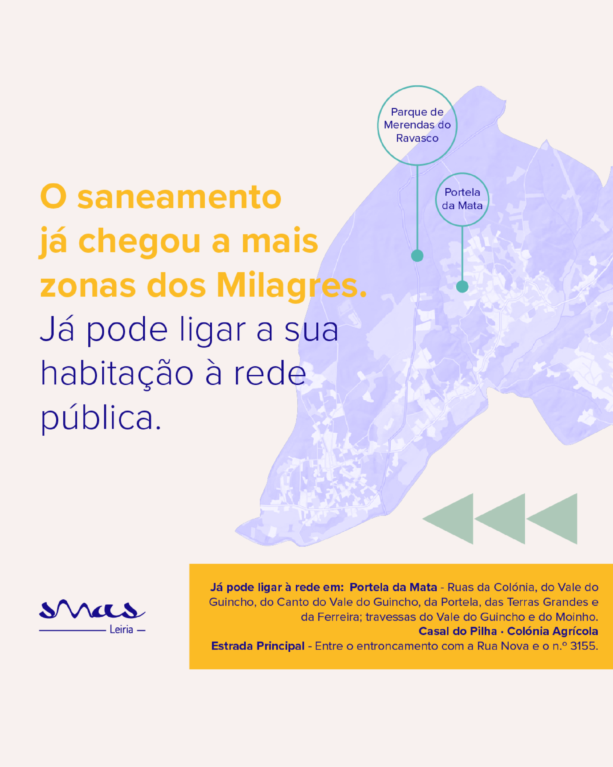 Reforço do saneamento nos Milagres permite novas ligações à rede pública